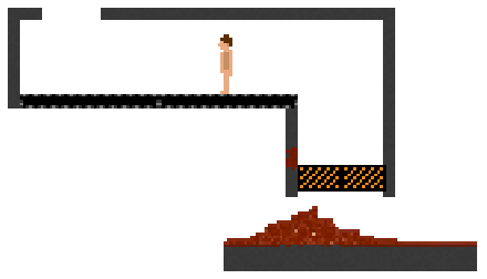 Human on a belt
